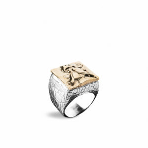 Anello in Argento e Bronzo - La donna con il fiore di Picasso