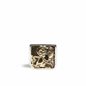 Anello in Argento e Bronzo - La donna con il fiore di Picasso