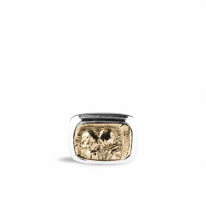 Anello in Argento e Bronzo - Gli amanti di Magritte