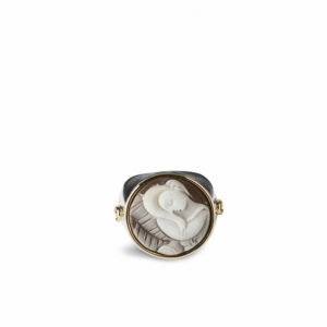 Anello in Cammeo - La donna dai capelli biondi di Picasso