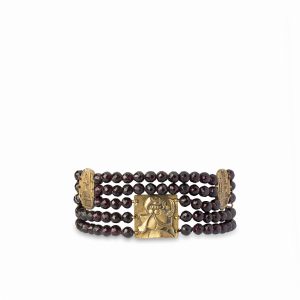 Bracciale in Almandino e Bronzo con opere di Magritte e Picasso