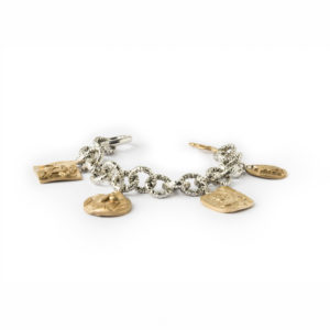 Bracciale in Argento con pendenti di Le Corbusier, Picasso e Botero